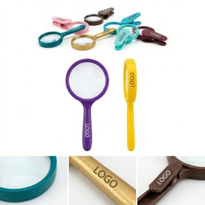 Pocket-Sized Plastic Magnifying Glass for Reading & Inspection