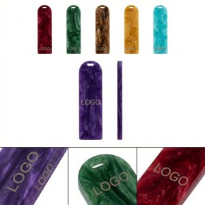 Durable Glitter-Infused Acrylic Page Saver Bookmark