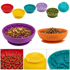 Slow-Feed Silicone Pet Bowl for Controlled Eating and Digestion