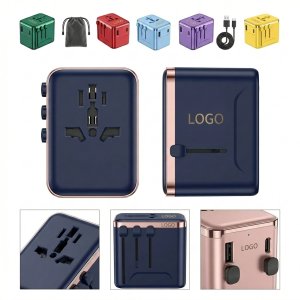 Compact All-In-One US to Europe Power Adapter for Italy & France Travel