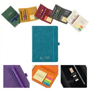 Multicolor All-in-One Writing Portfolio with Notepad & Tools